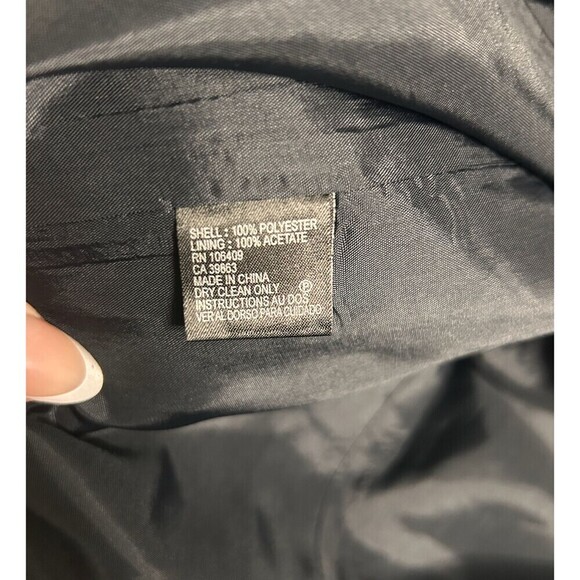 Tahari Women's Petite 4P Black White Abstract Sleeveless Midi Dress Work Artsy - Picture 9 of 10